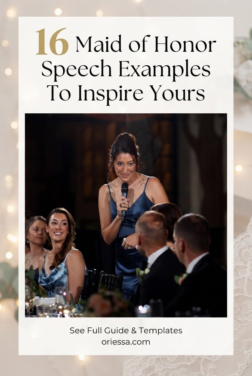 16 Maid of Honor Speech Examples To Inspire Yours