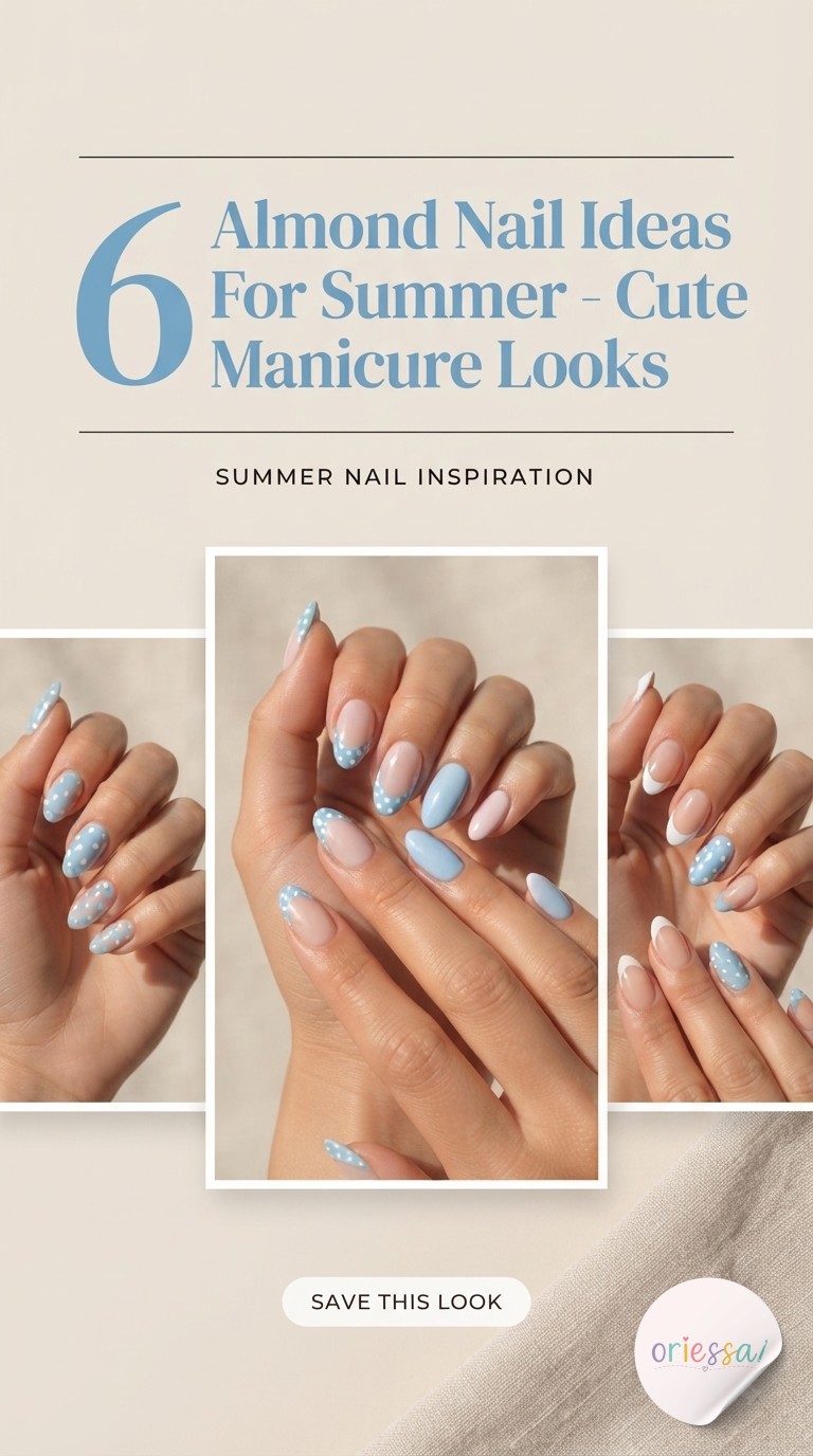 6 Almond Nail Ideas For Summer - Cute Manicure Looks