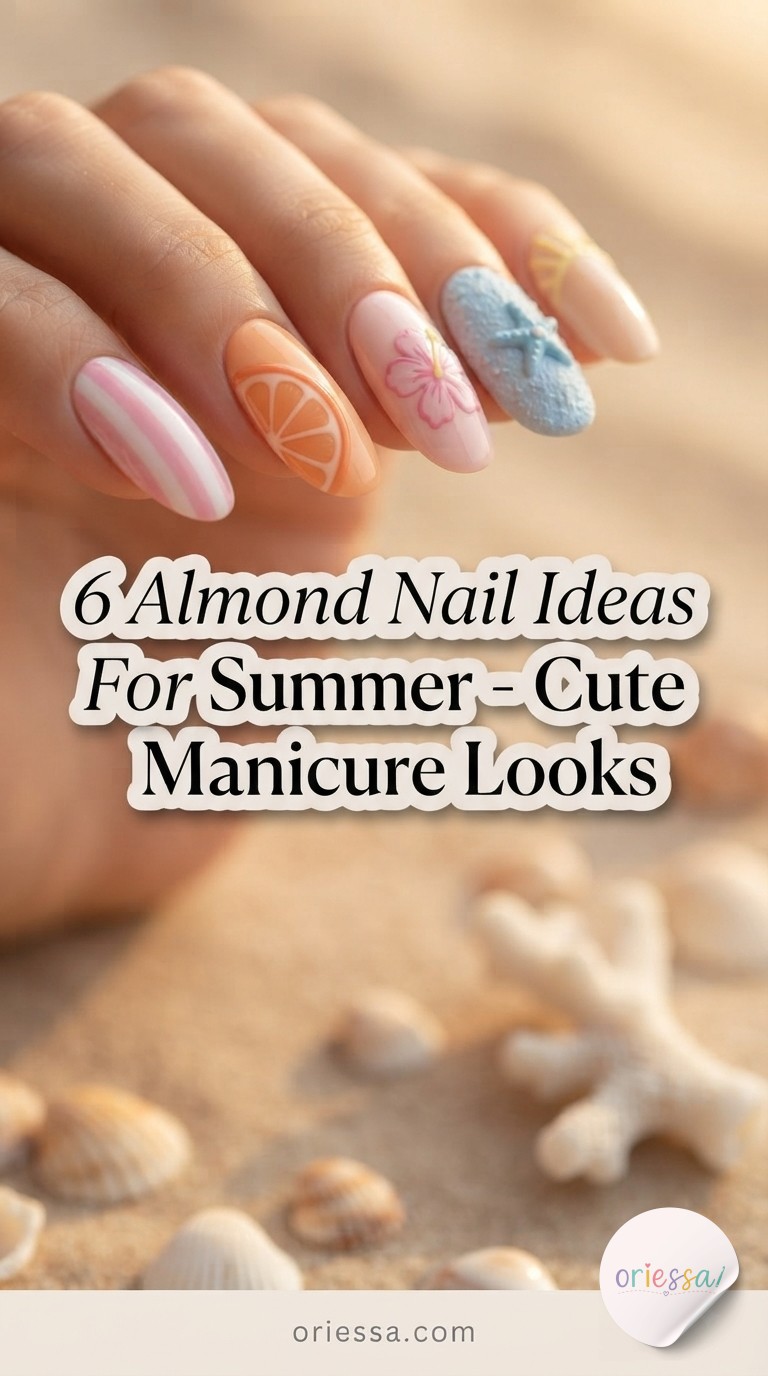 6 Almond Nail Ideas For Summer - Cute Manicure Looks