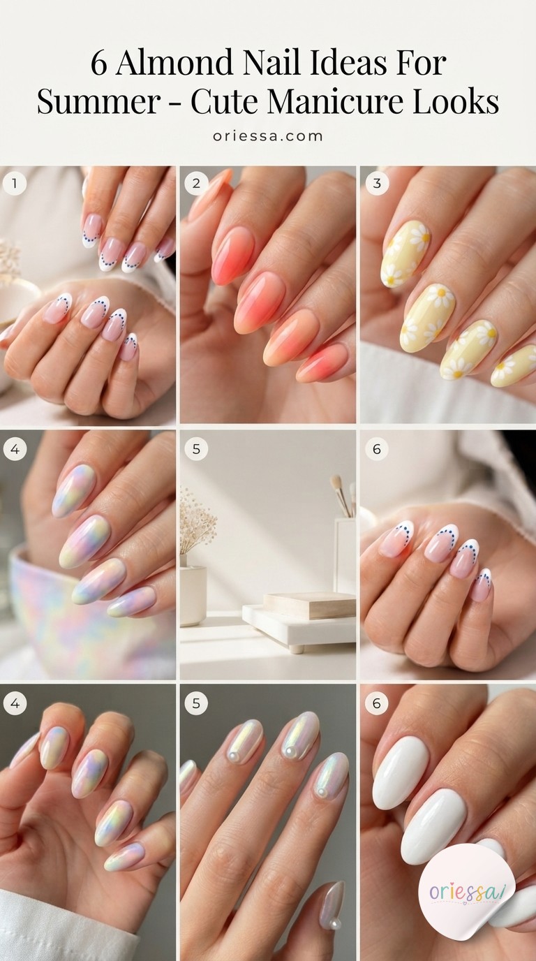 6 Almond Nail Ideas For Summer - Cute Manicure Looks