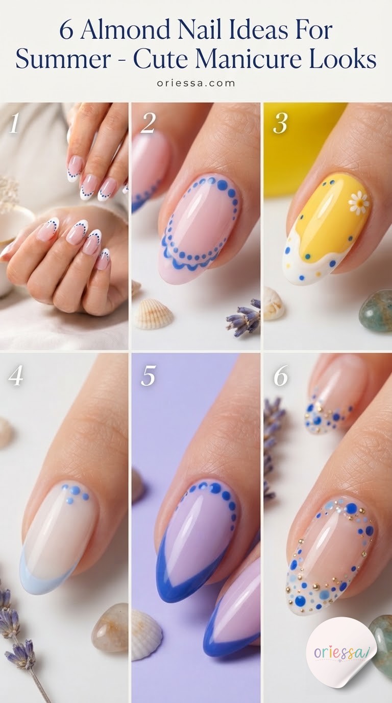 6 Almond Nail Ideas For Summer - Cute Manicure Looks