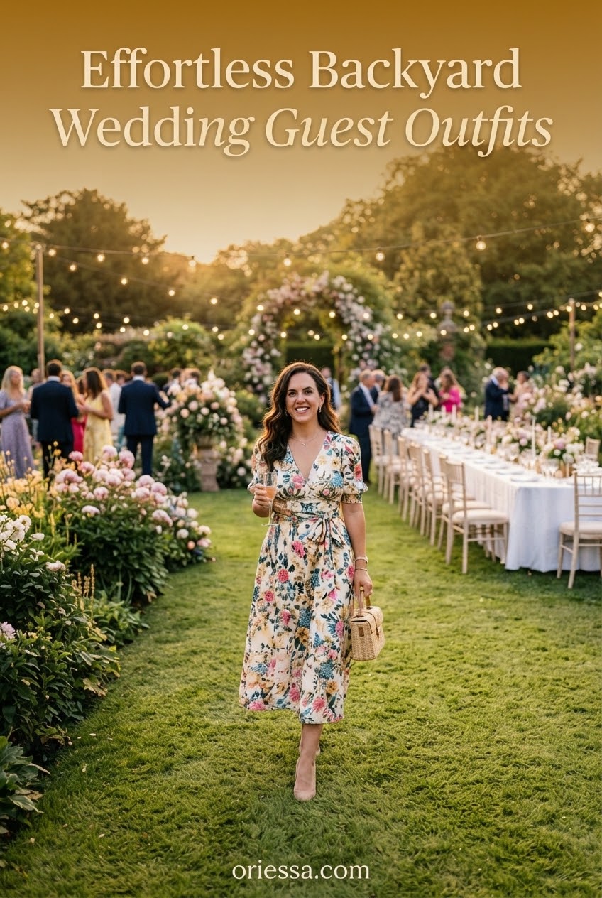 Effortless Backyard Wedding Guest Outfits