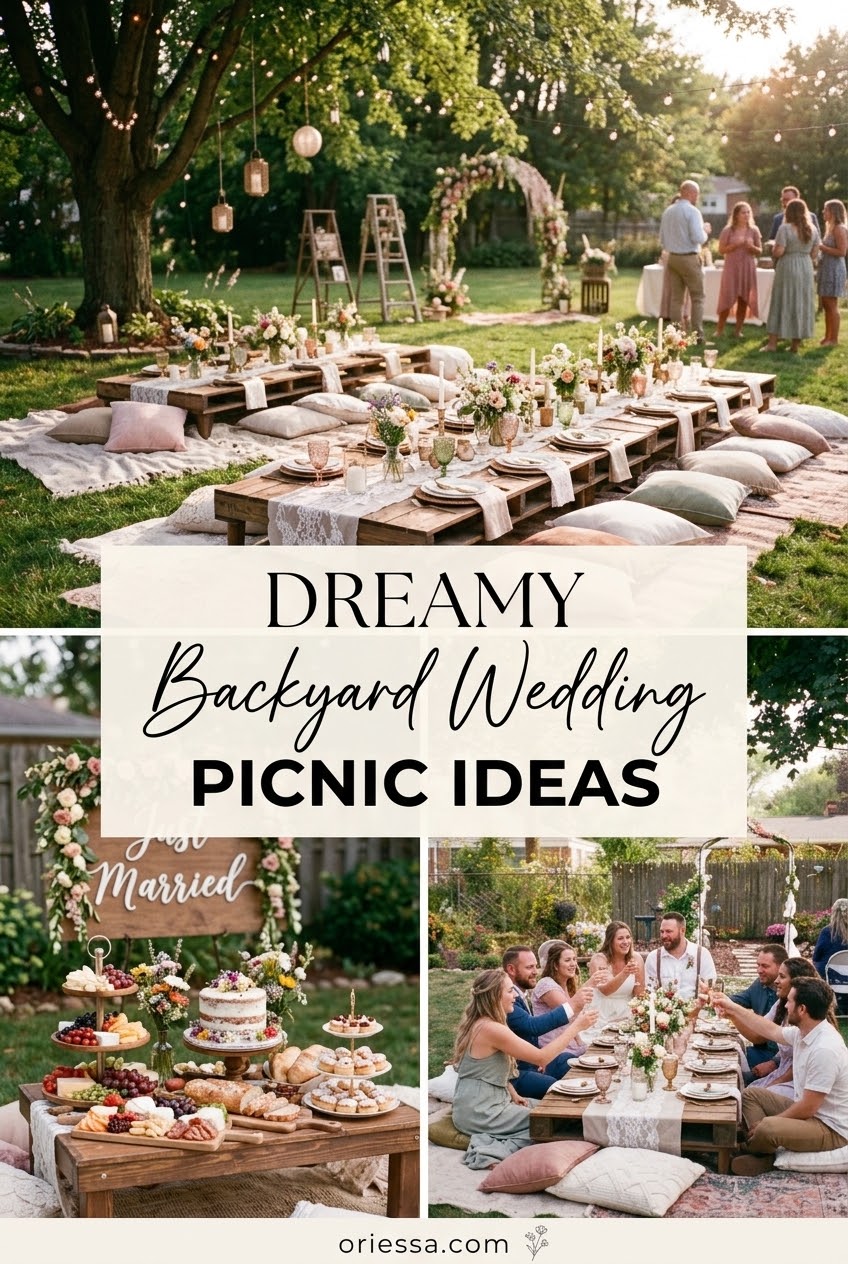 Dreamy Backyard Wedding Picnic Ideas