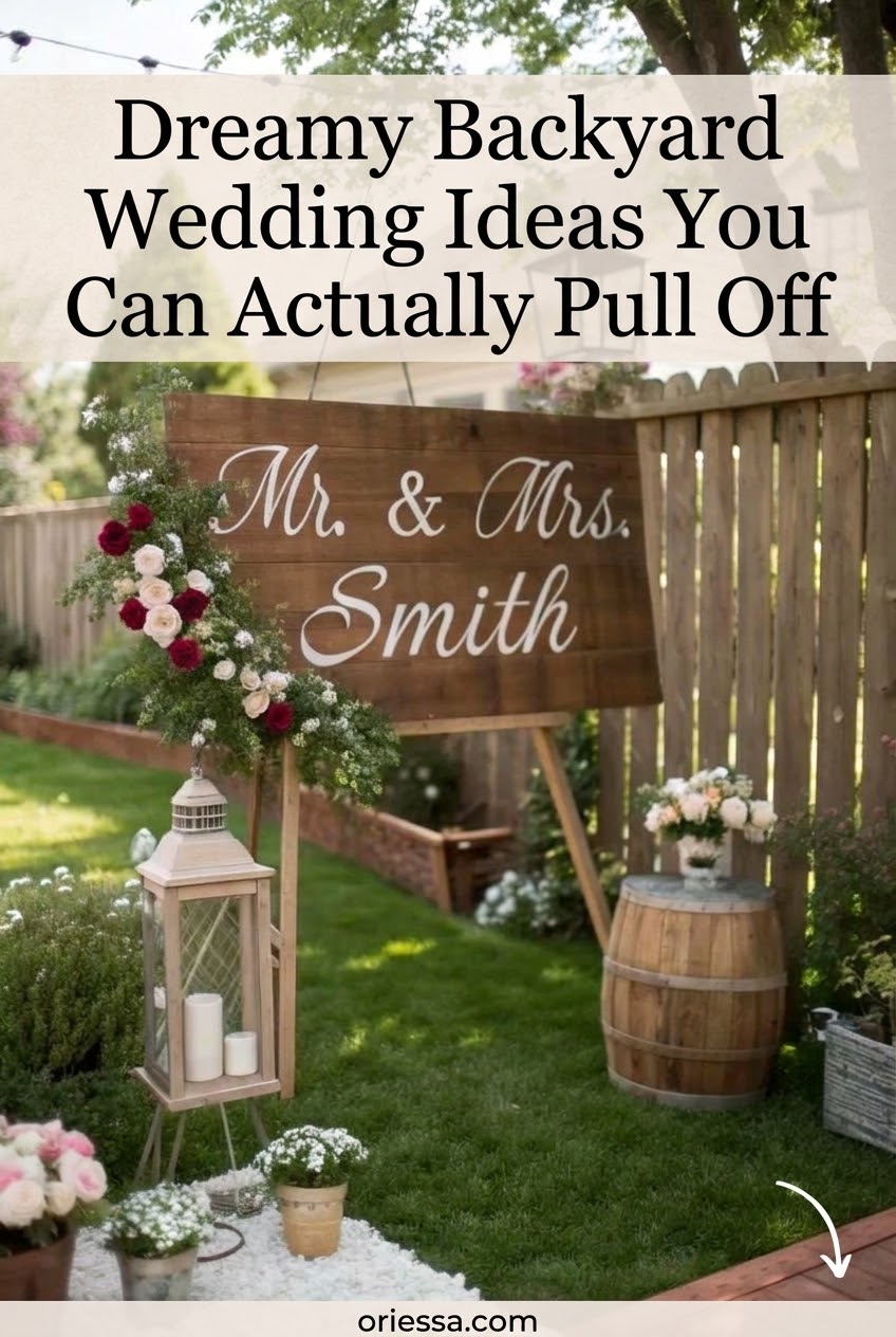 Dreamy Backyard Wedding Ideas You Can Actually Pull Off