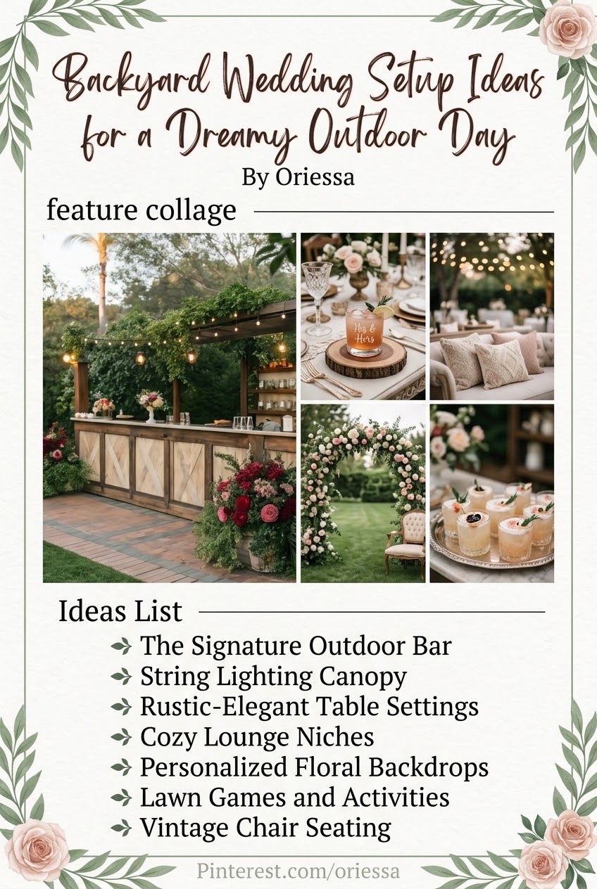 Backyard Wedding Setup Ideas for a Dreamy Outdoor Day