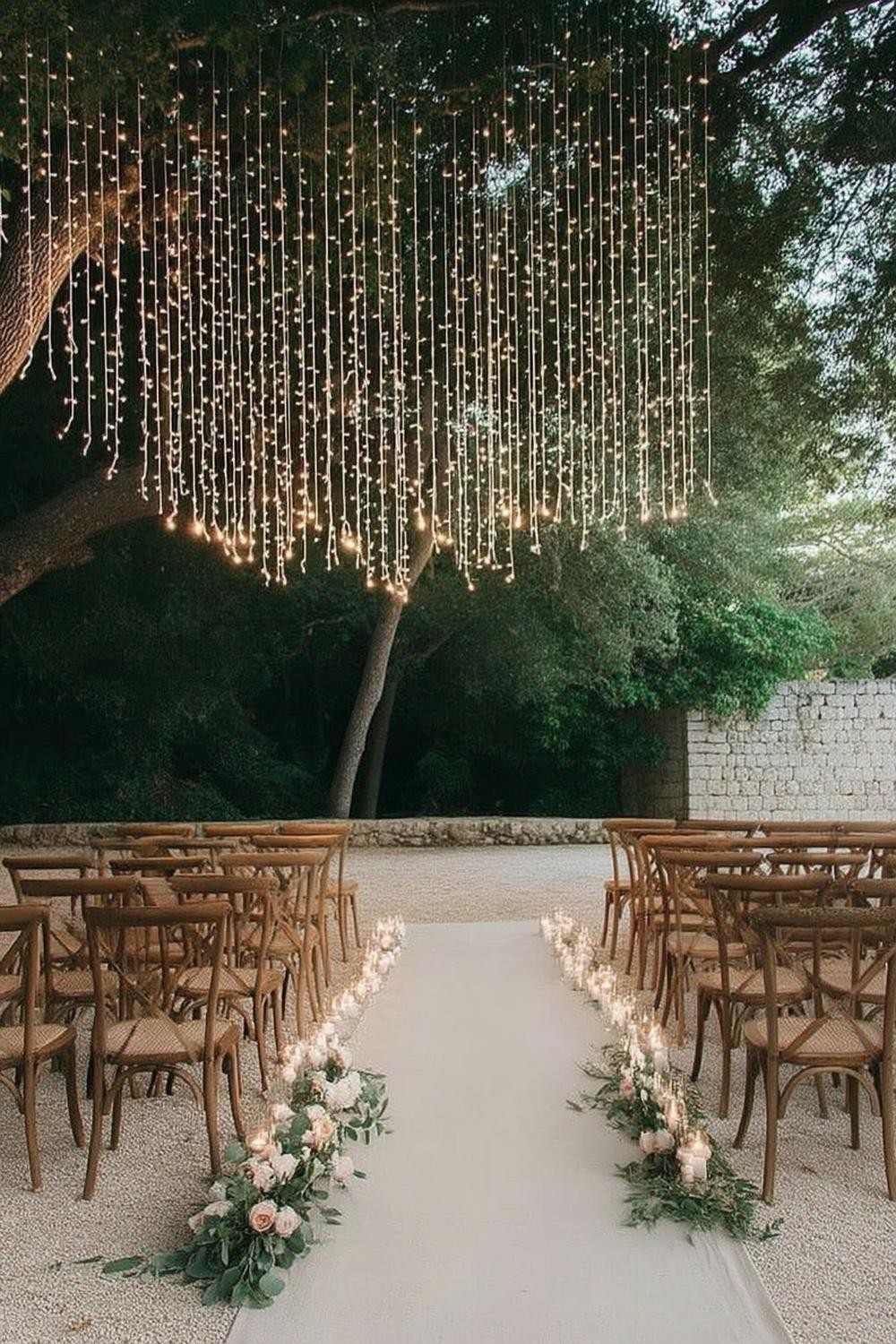 Cascading Light Curtain Ceremony