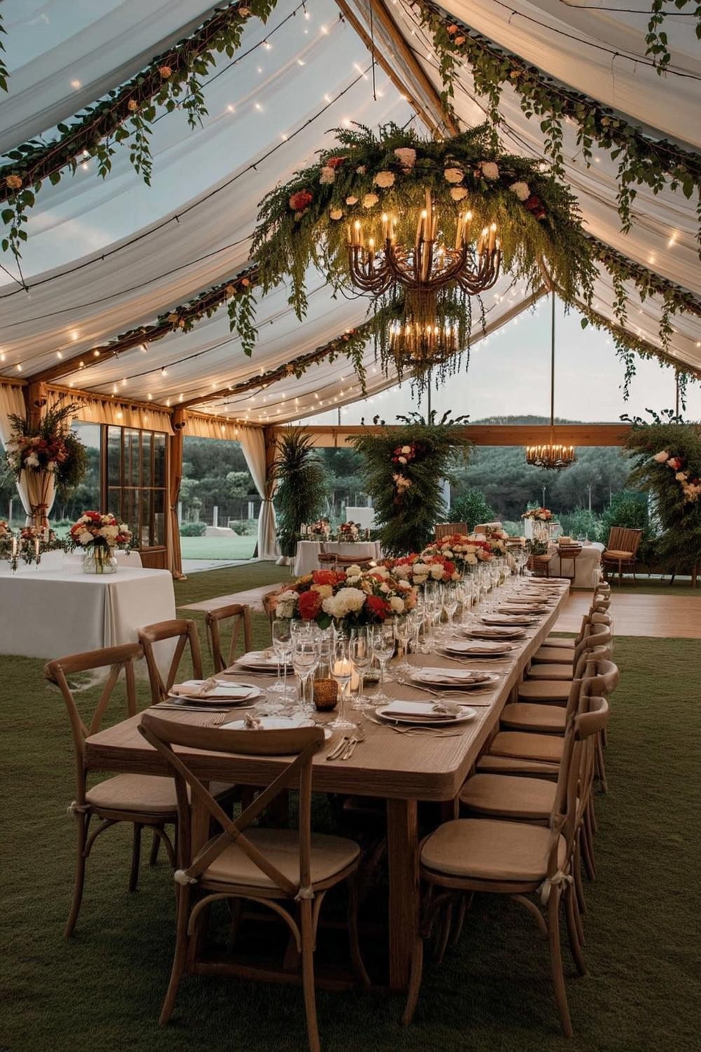 Elegant Tent Reception Dining