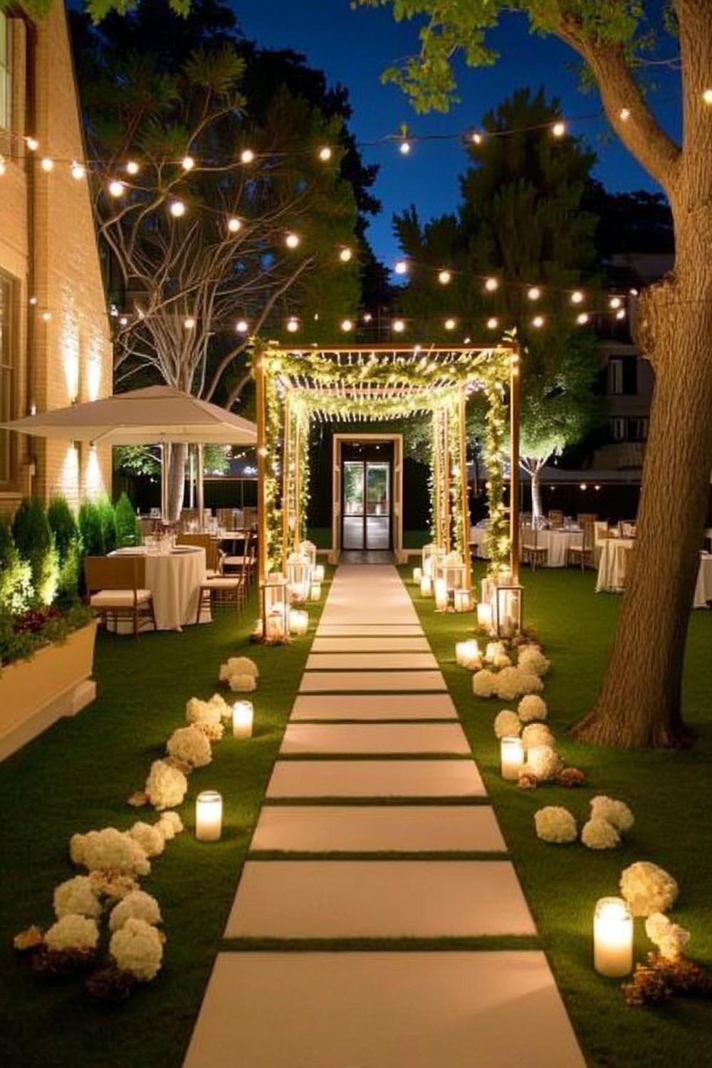 Magical String Light Canopy