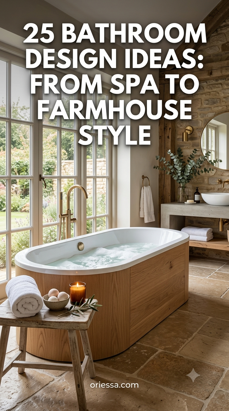 25 Bathroom Design Ideas: From Spa to Farmhouse Style