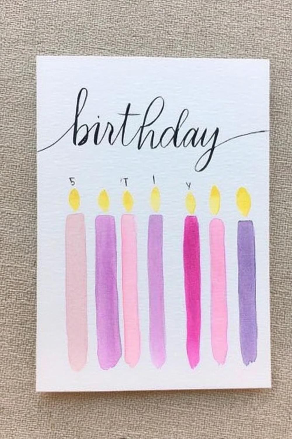 Elegant Watercolor Candle Design
