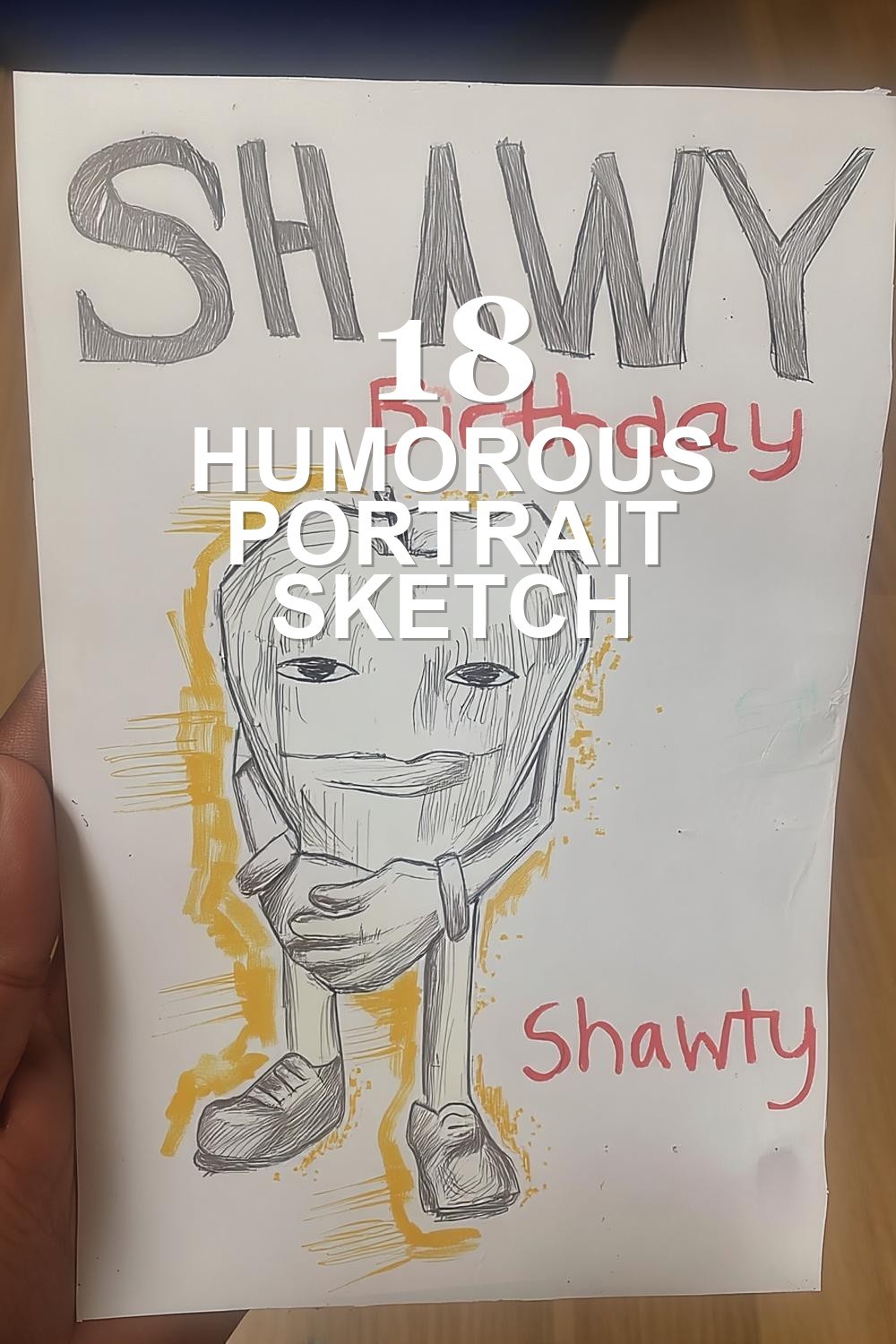 Humorous Portrait Sketch