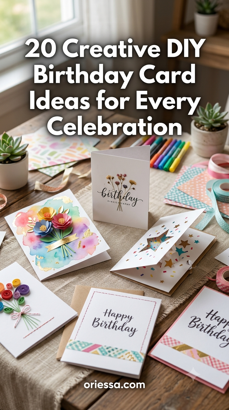 20 Creative DIY Birthday Card Ideas for Every Celebration
