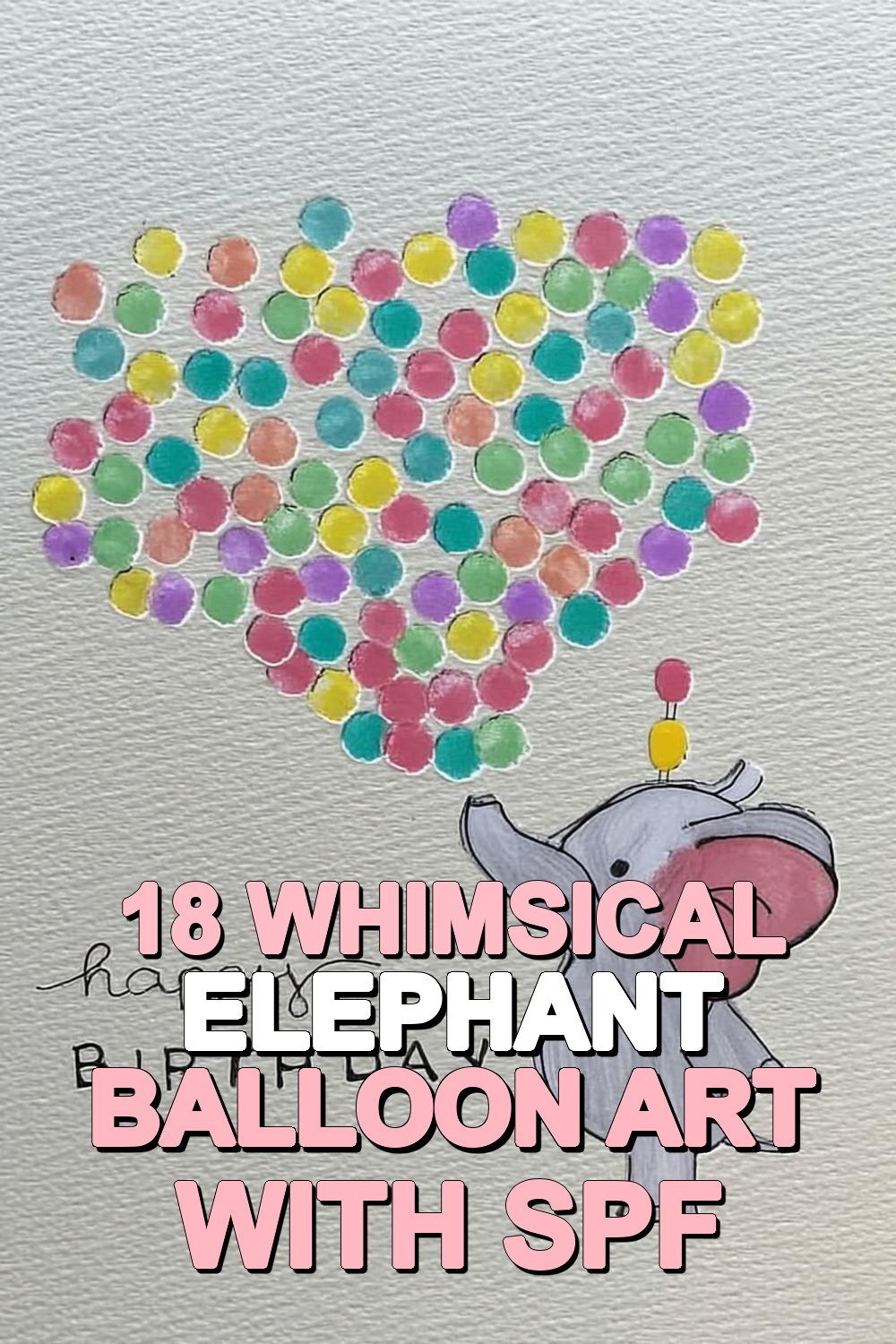 Whimsical Elephant Balloon Art