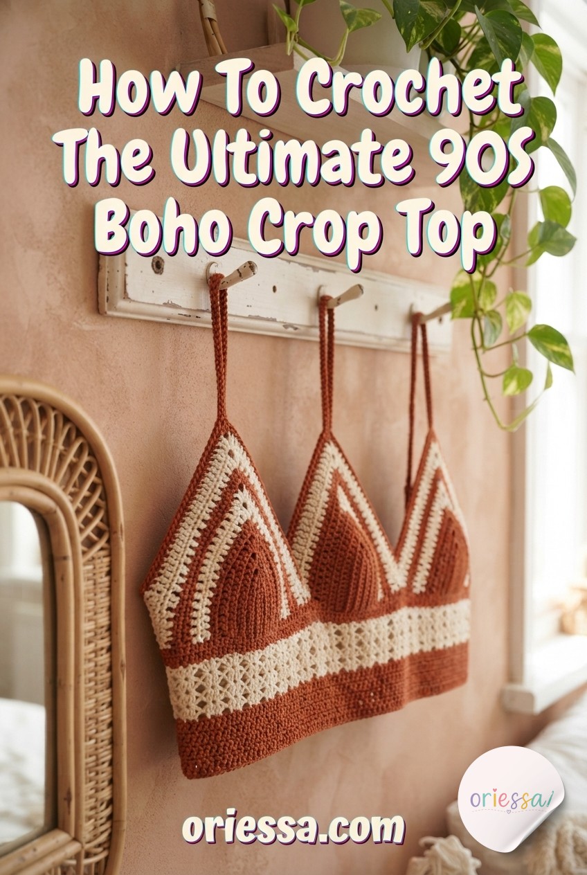 How To Crochet The Ultimate 90S Boho Crop Top