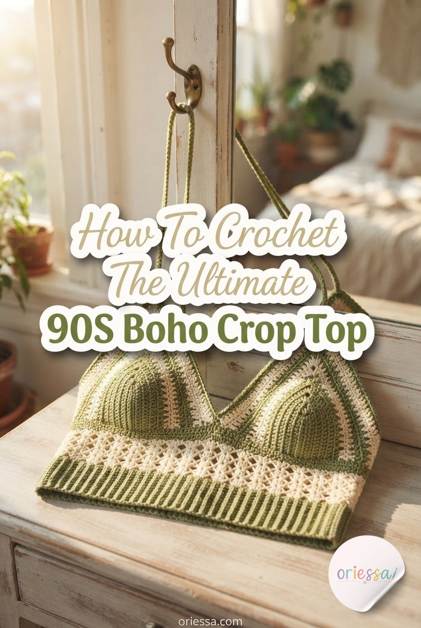 How To Crochet The Ultimate 90S Boho Crop Top