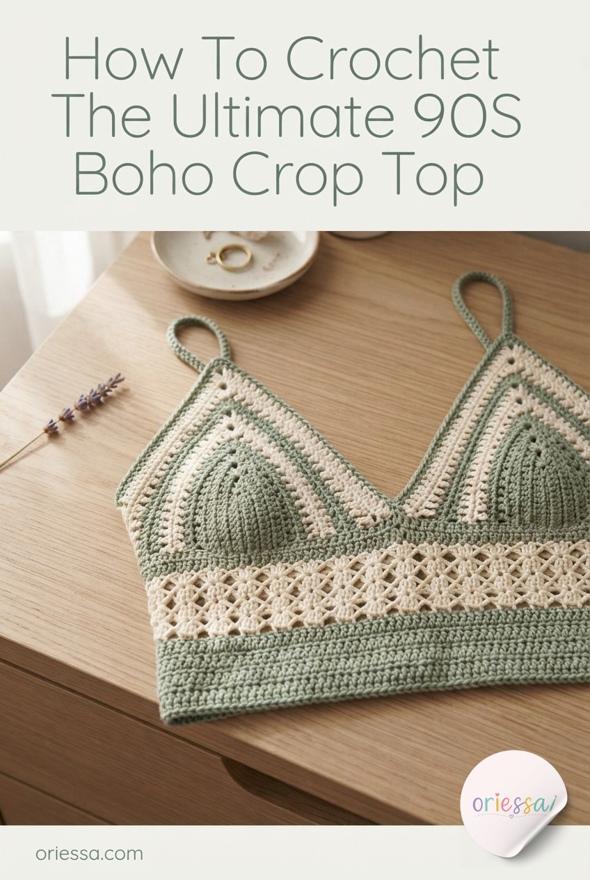 How To Crochet The Ultimate 90S Boho Crop Top