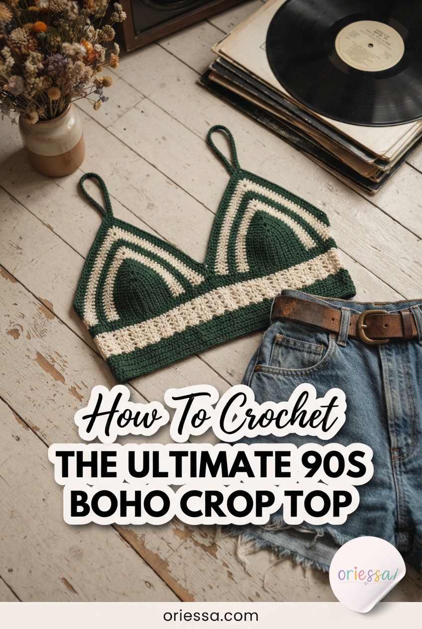 How To Crochet The Ultimate 90S Boho Crop Top