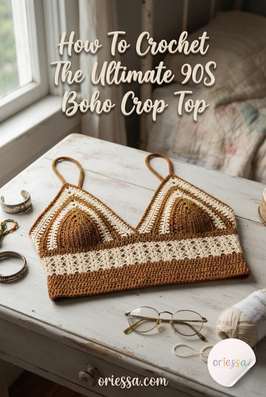 How To Crochet The Ultimate 90S Boho Crop Top