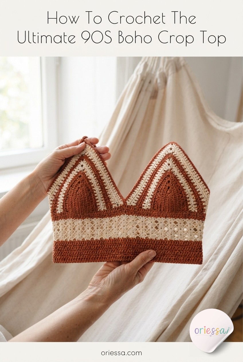 How To Crochet The Ultimate 90S Boho Crop Top