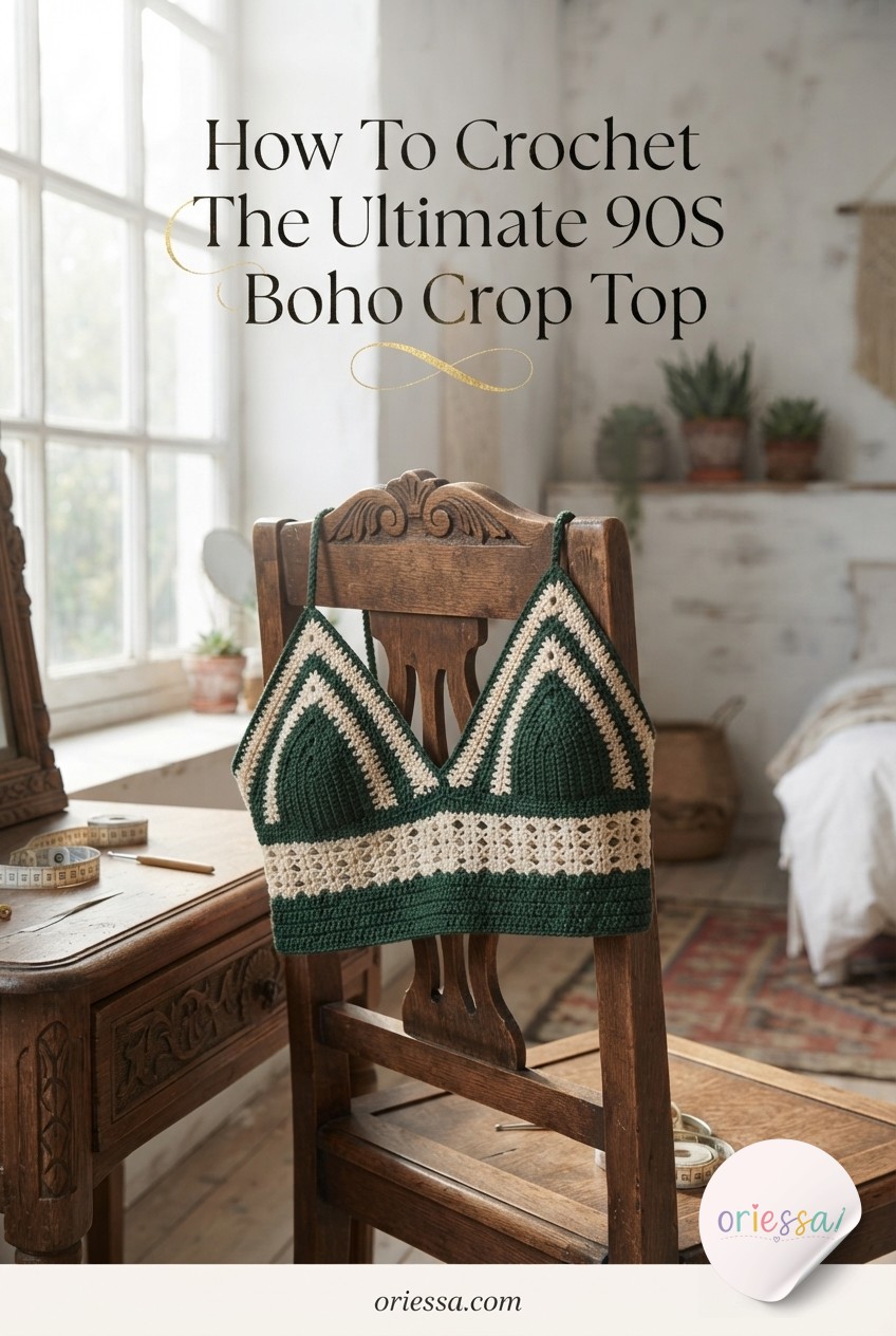 How To Crochet The Ultimate 90S Boho Crop Top
