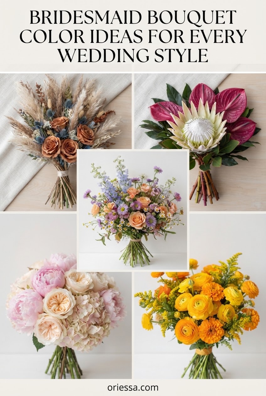 Bridesmaid Bouquet Color Ideas For Every Wedding Style