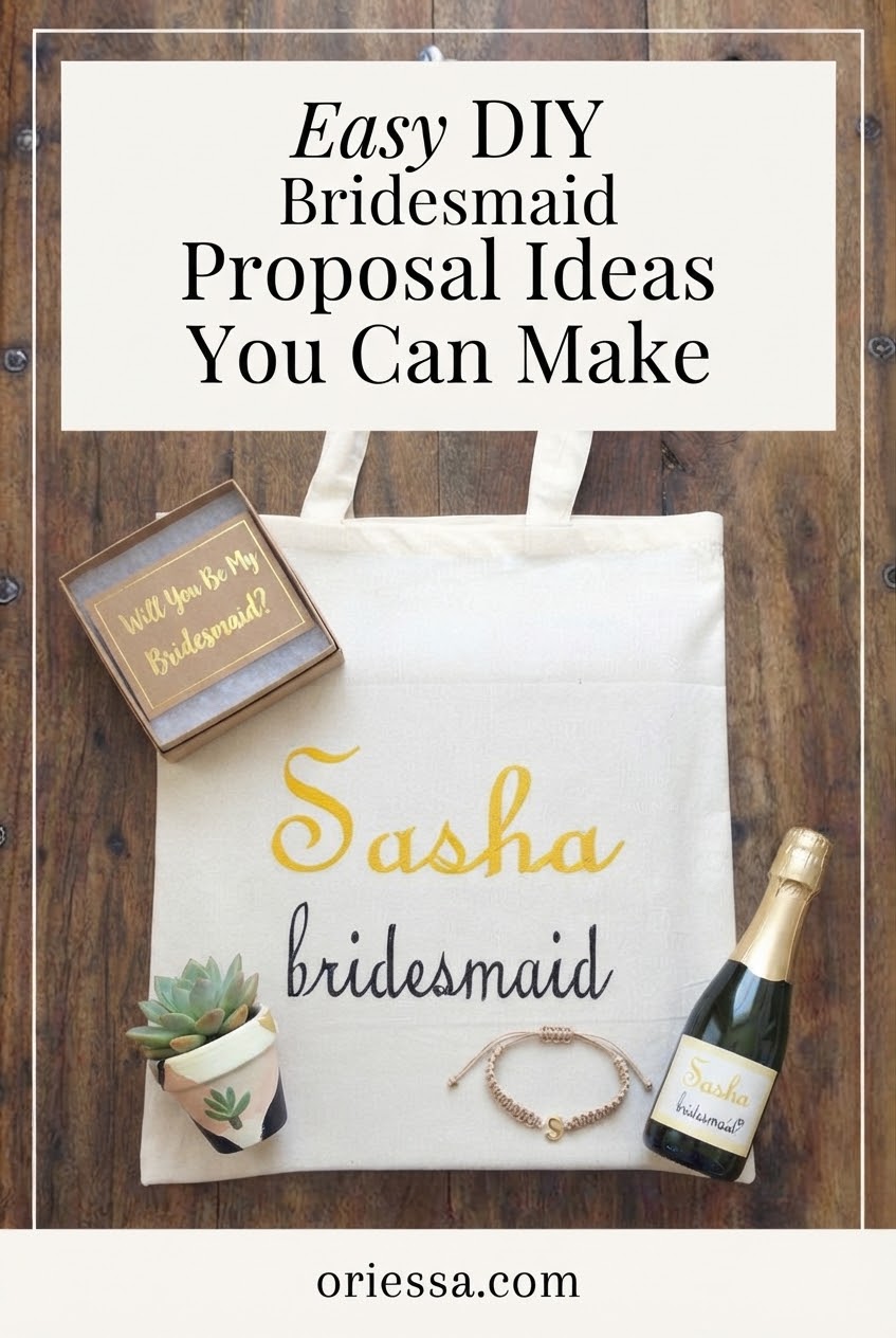 Easy DIY Bridesmaid Proposal Ideas You Can Make