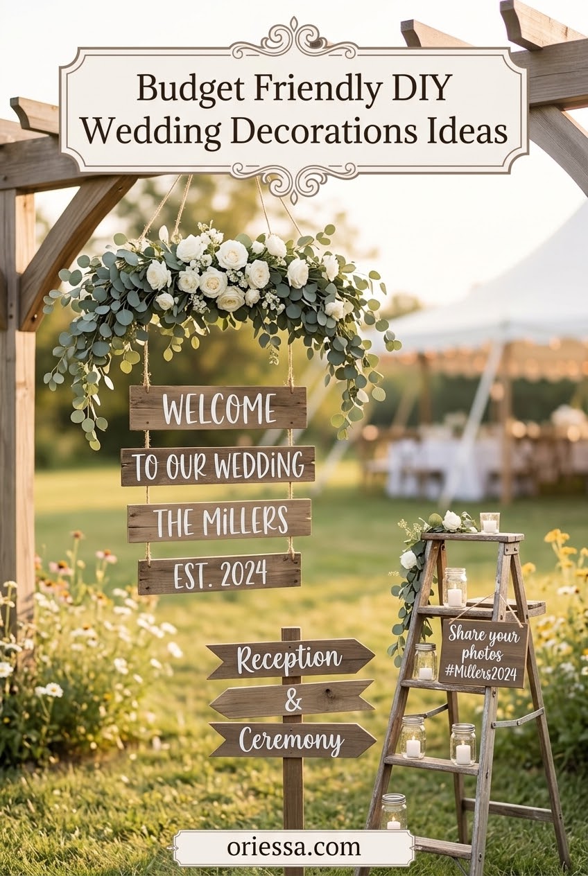 Budget Friendly DIY Wedding Decorations Ideas