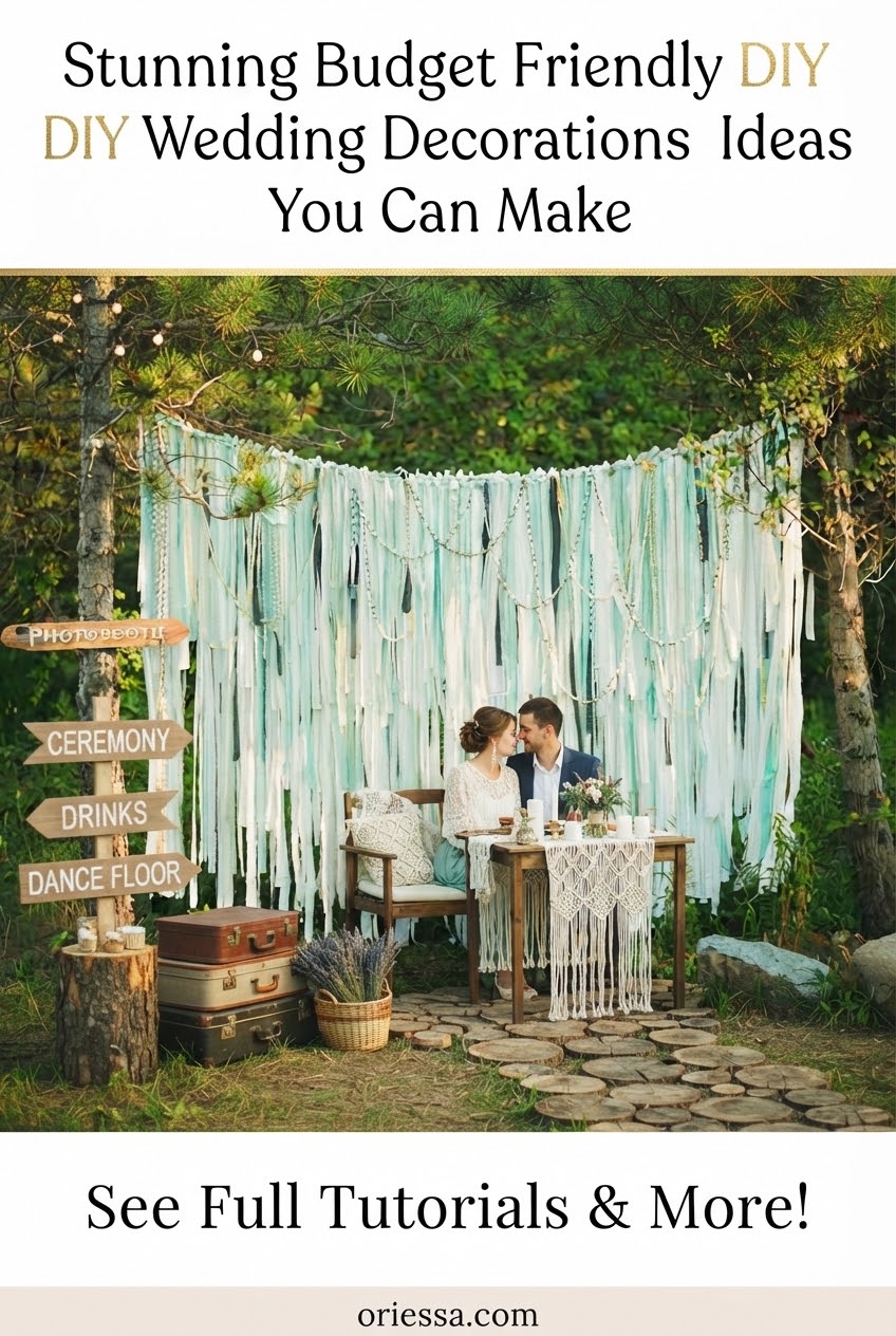 Stunning Budget Friendly DIY Wedding Decorations Ideas You Can Make