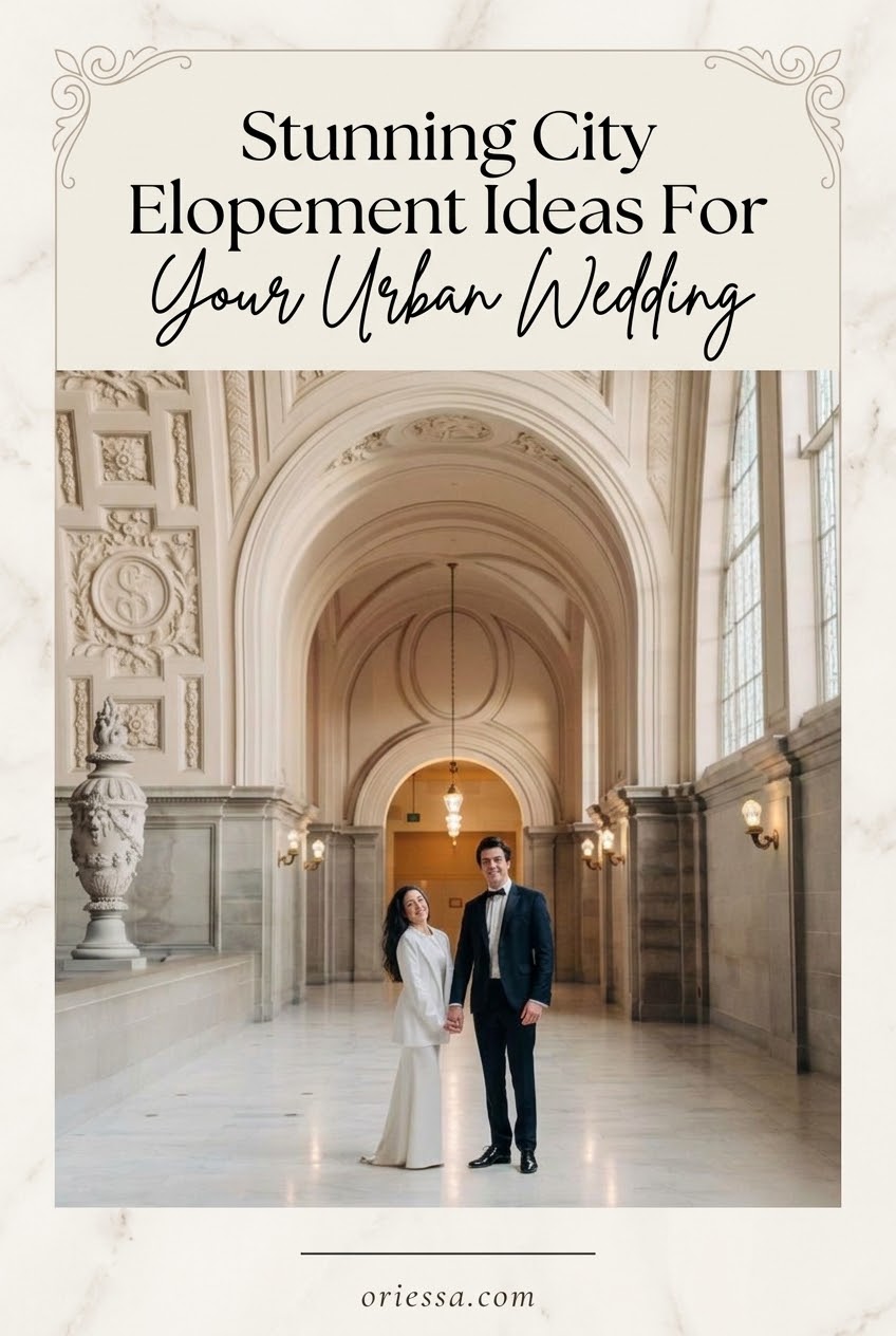 Stunning City Elopement Ideas For Your Urban Wedding