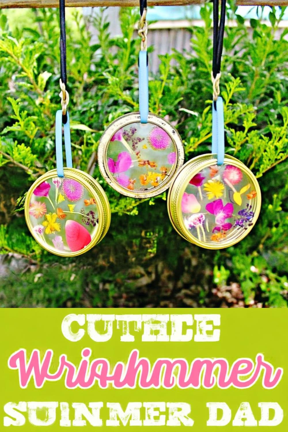 Pressed Flower Mason Jar Lanterns