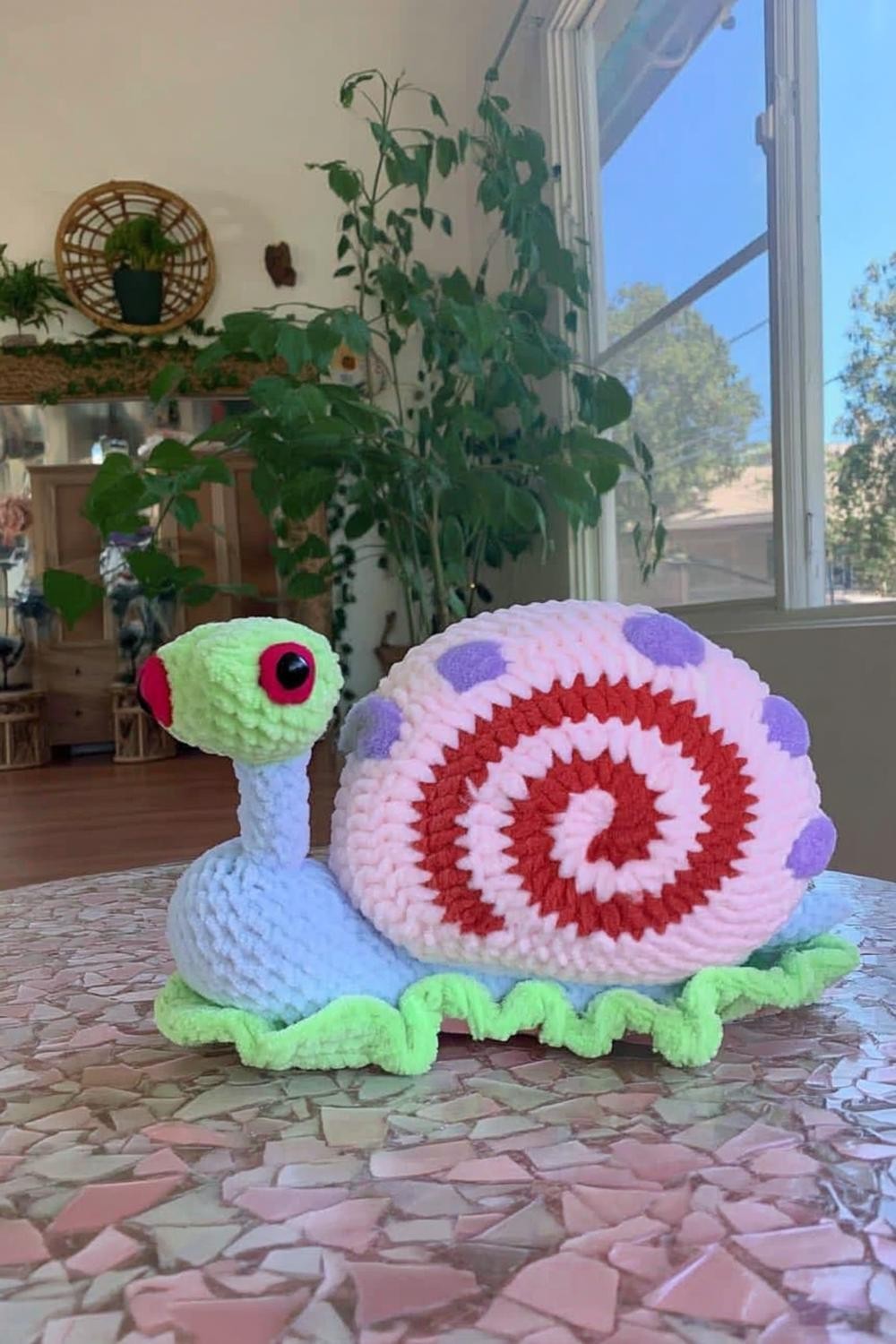 Whimsical Garden Snail