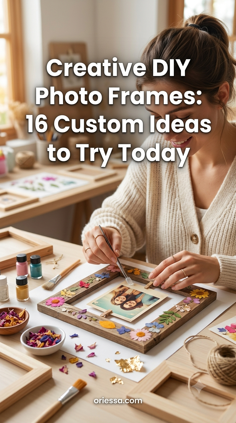 Creative DIY Photo Frames: 16 Custom Ideas to Try Today