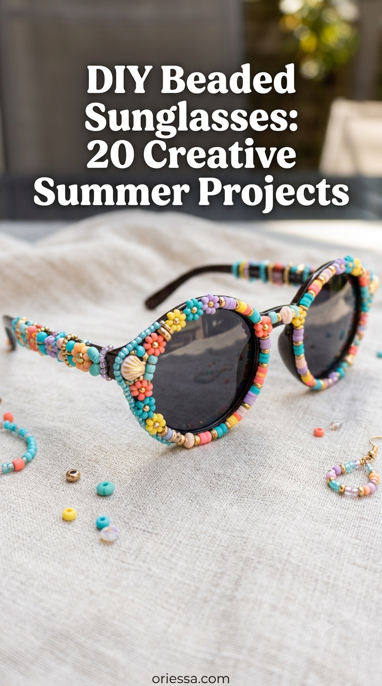 DIY Beaded Sunglasses: 20 Creative Summer Projects