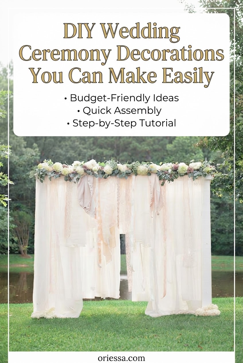 DIY Wedding Ceremony Decorations You Can Make Easily