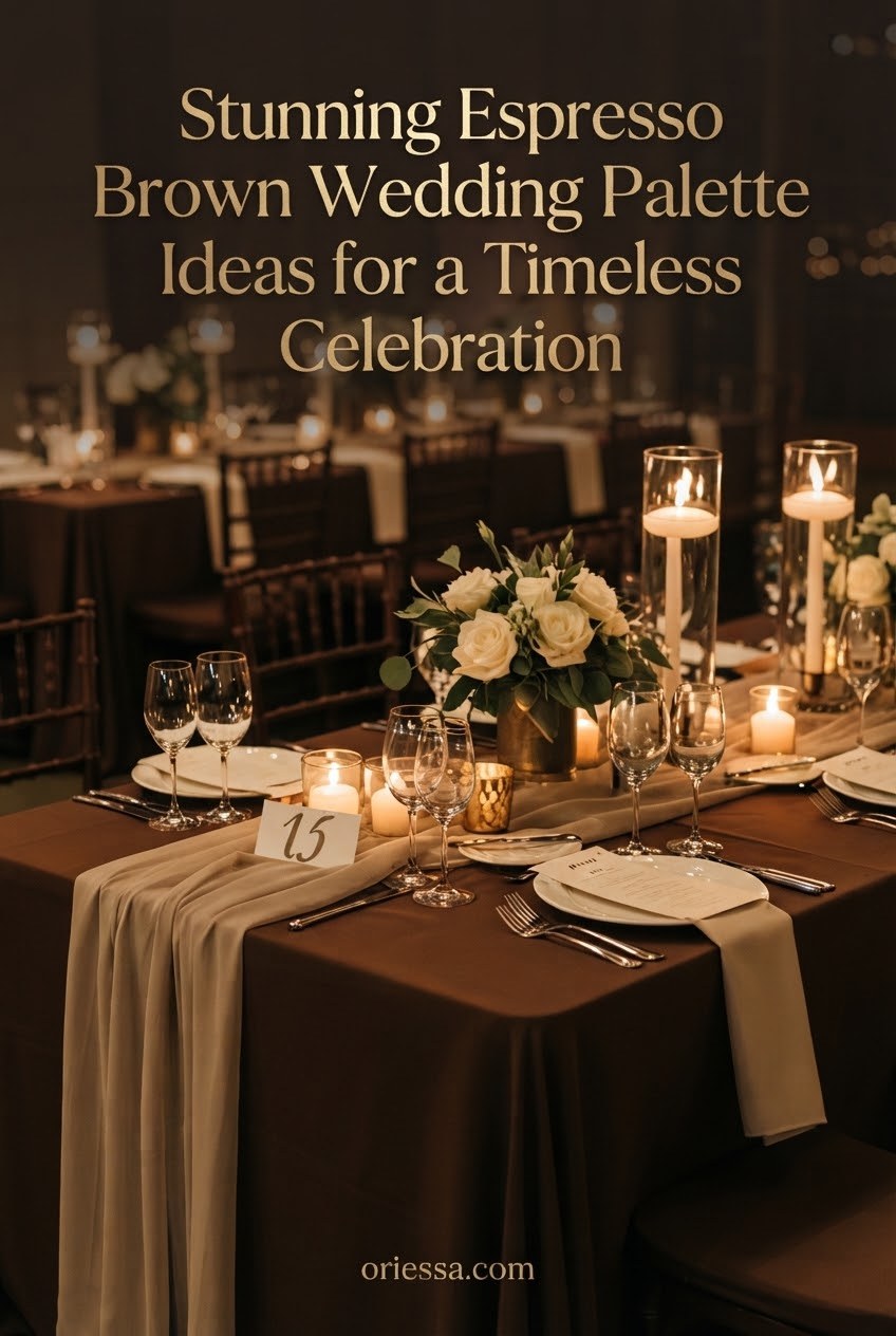 Stunning Espresso Brown Wedding Palette Ideas for a Timeless Celebration