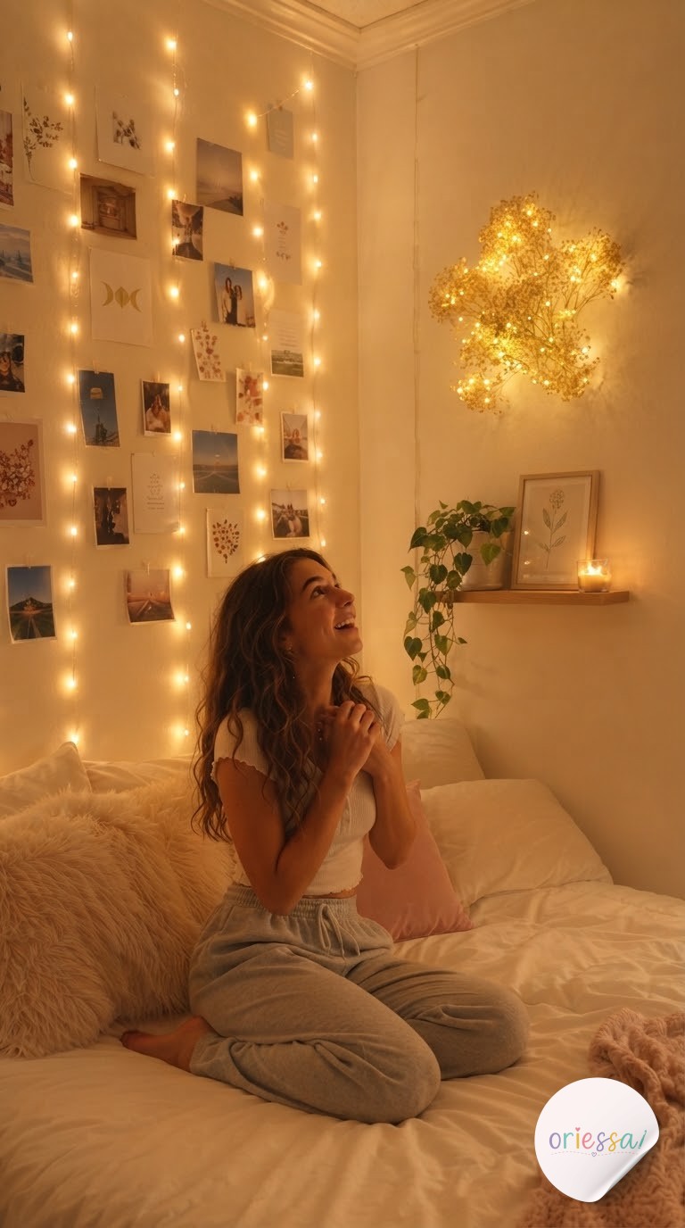 6 Fairy Light Photo Wall Ideas That Turn A Blank Wall Into