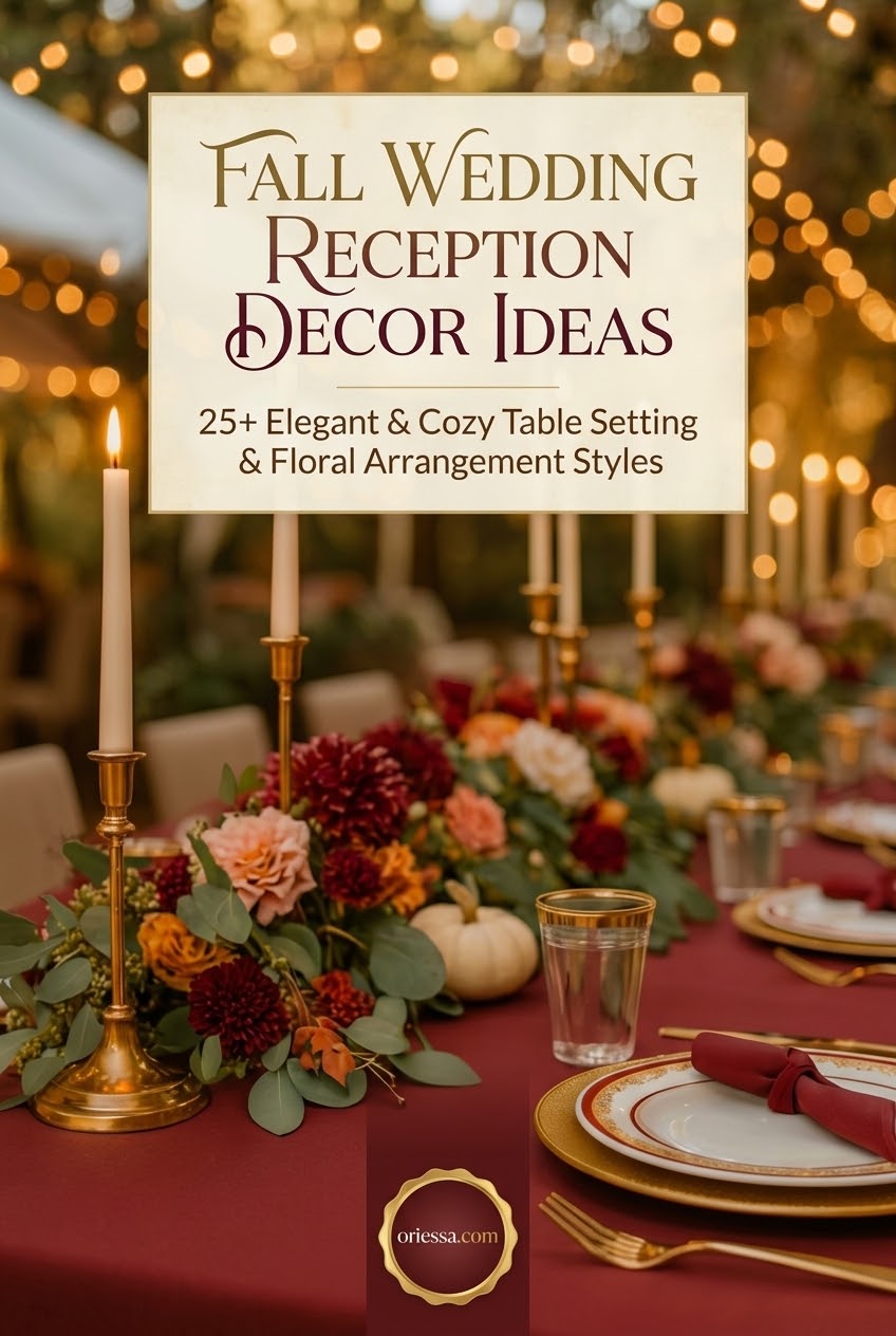 Fall Wedding Reception Decor Ideas