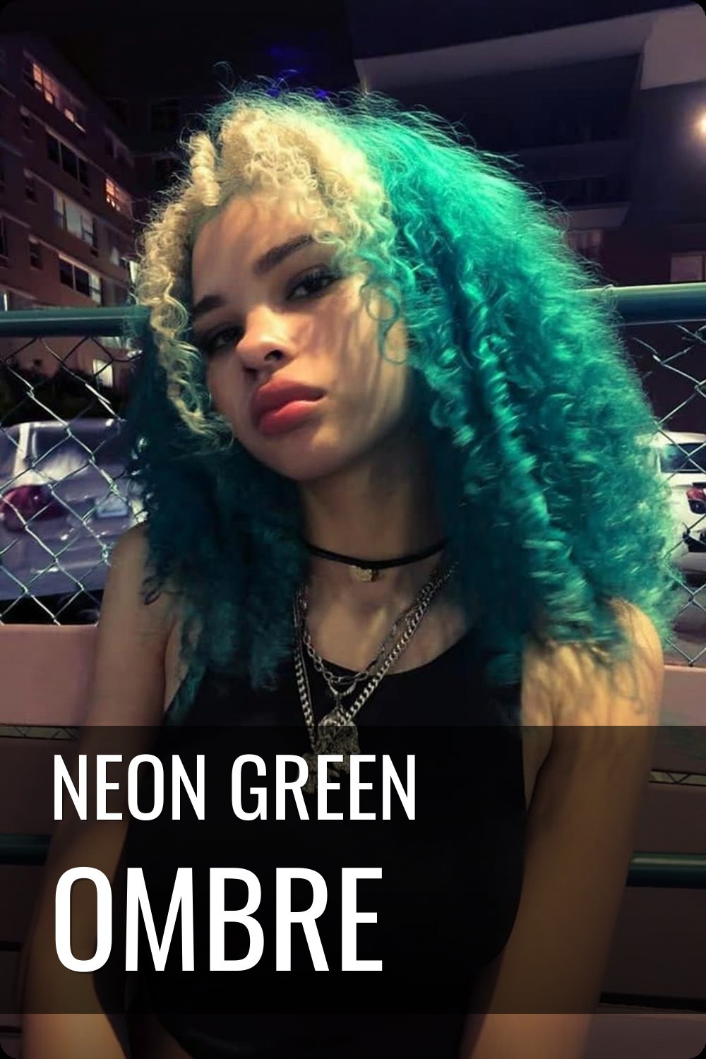 Neon Green Ombre