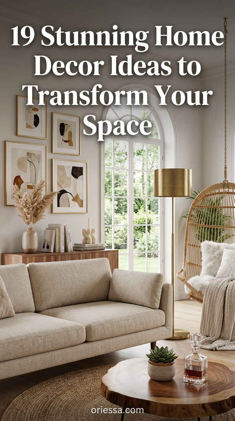 19 Stunning Home Decor Ideas to Transform Your Space