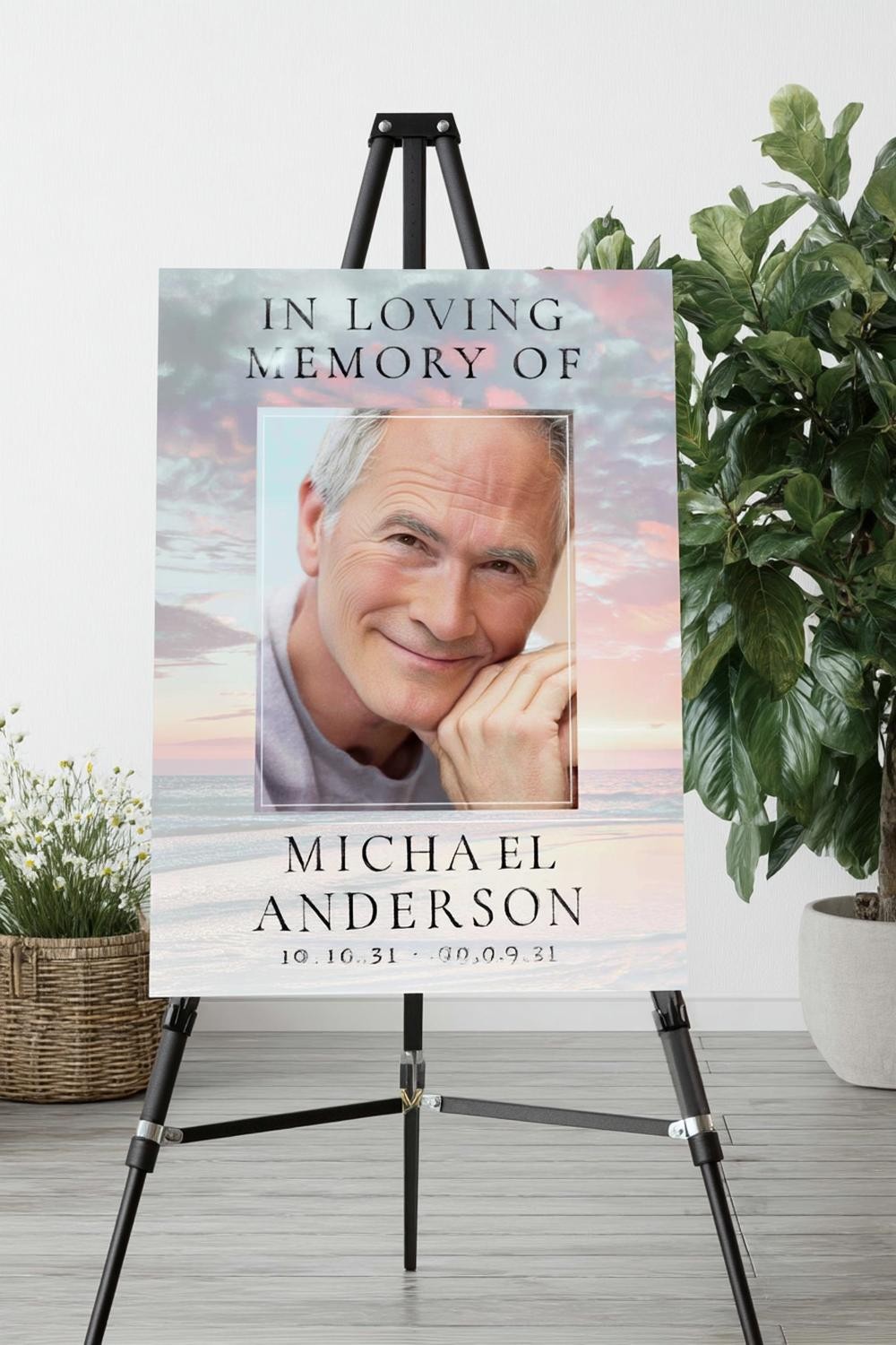 Sunset Sky Memorial Portrait