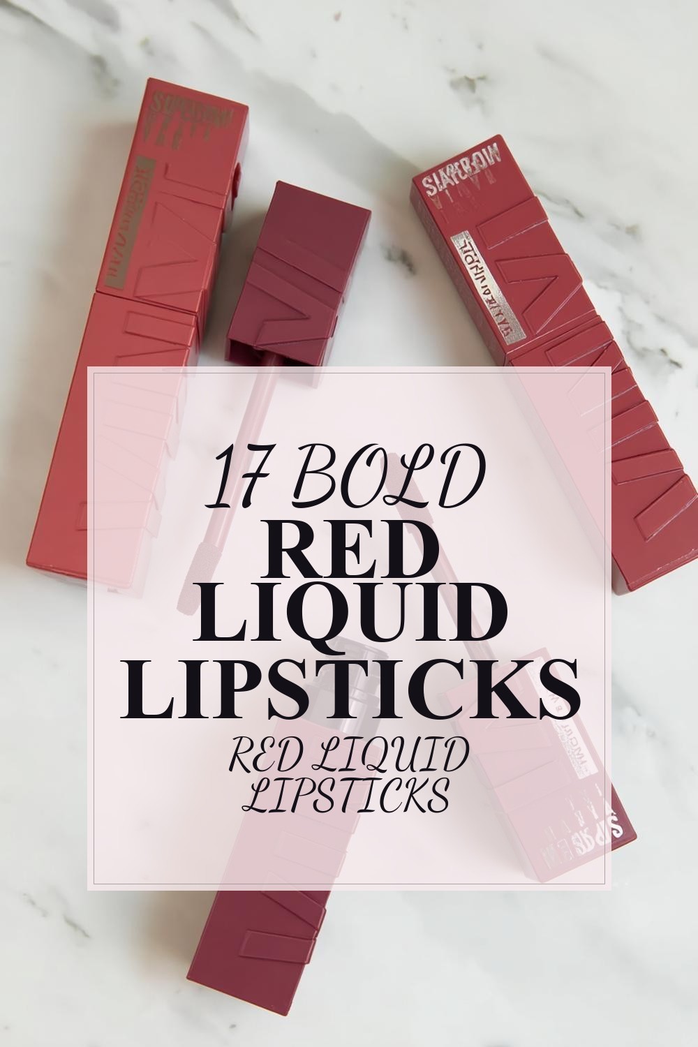Bold Red Liquid Lipsticks