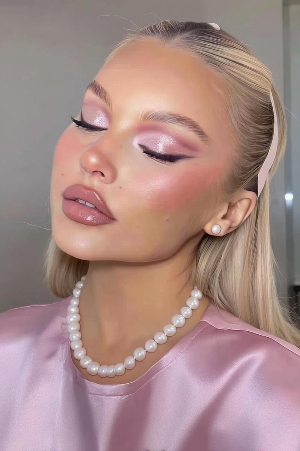 Pink Metallic Eye Drama