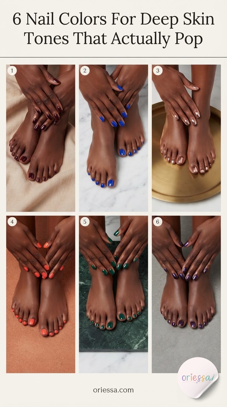 6 Nail Colors For Deep Skin Tones That Actually Pop