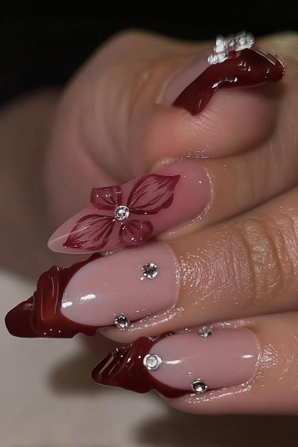 Burgundy Butterfly Beauty
