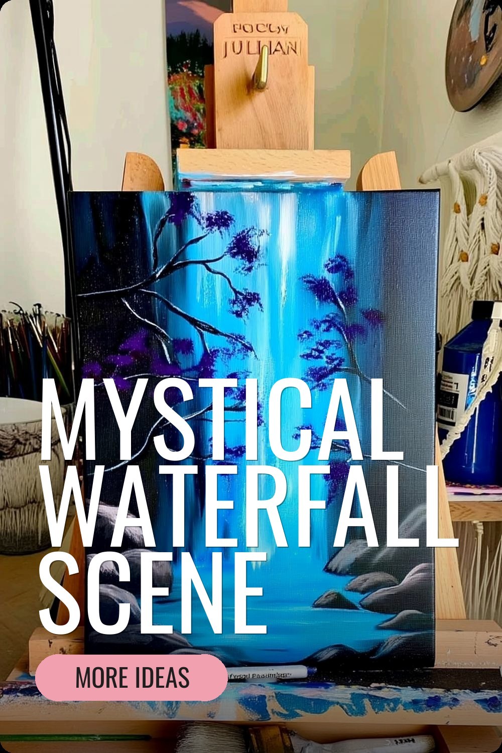 Mystical Waterfall Scene