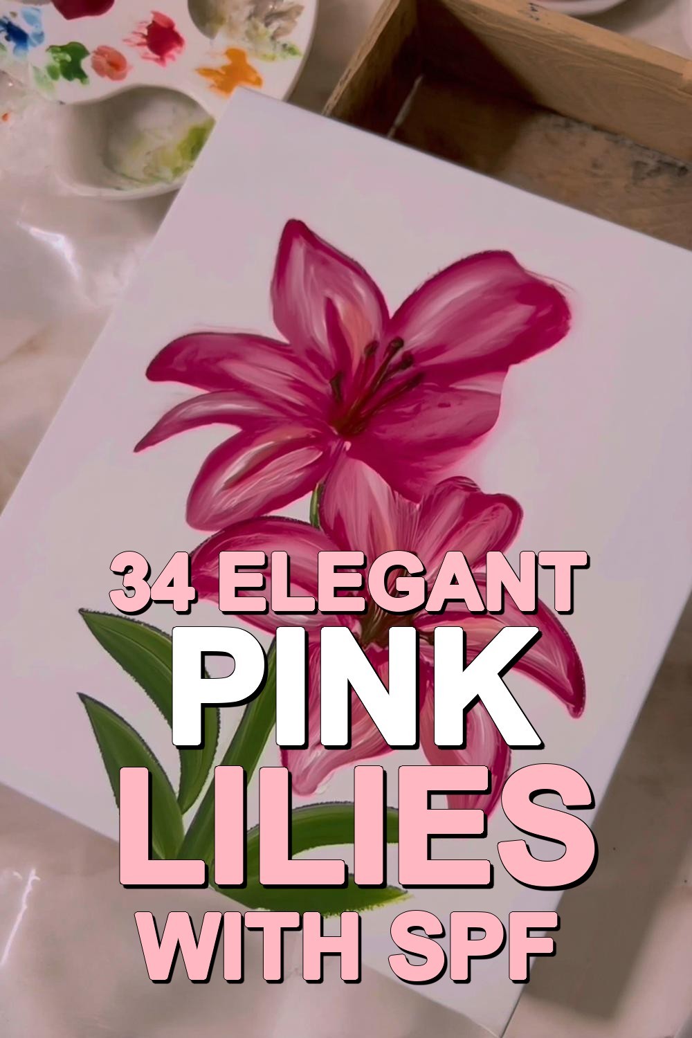 Elegant Pink Lilies