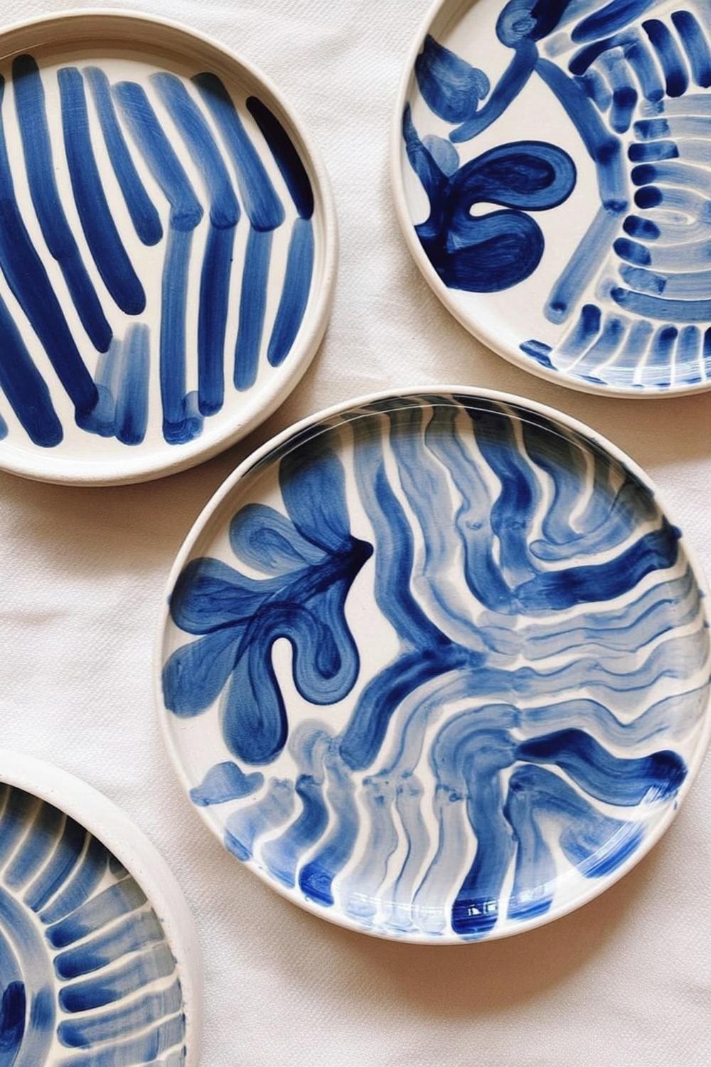 Abstract Blue Wave Plates