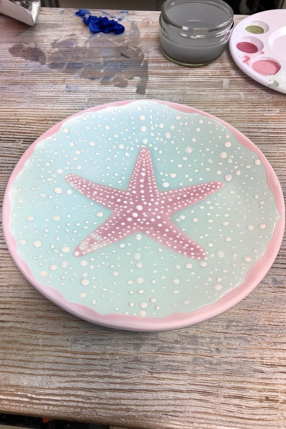 Dreamy Starfish Ocean Plate