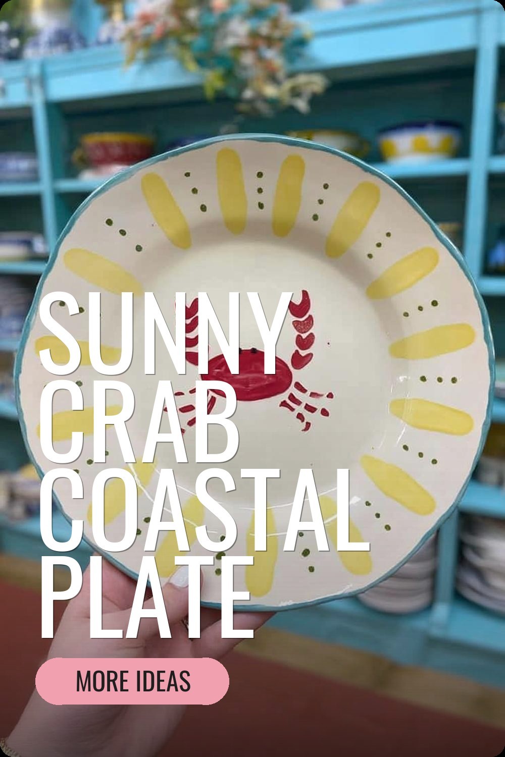 Sunny Crab Coastal Plate