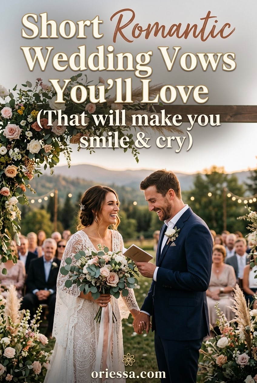 Short Romantic Wedding Vows You’ll Love